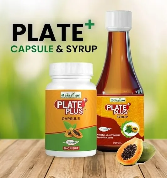 plate plus capsule and syrup